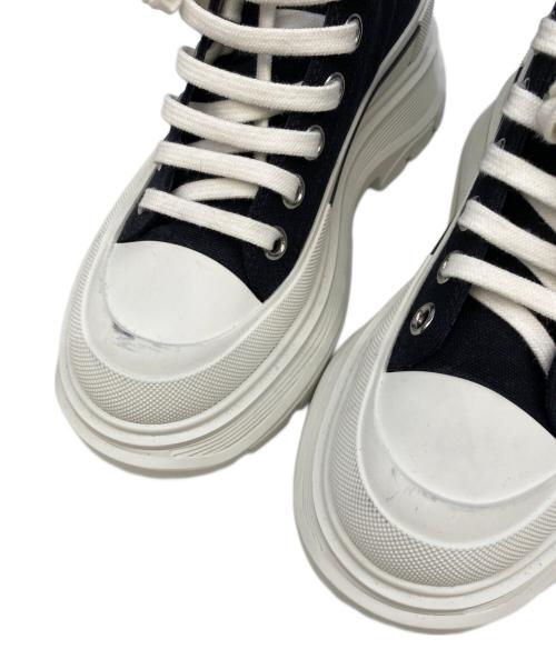 ALEXANDER McQUEEN（アレキサンダーマックイーン）ALEXANDER McQUEEN (アレキサンダーマックイーン) ハイカットスニーカー ブラック×ホワイト サイズ:36の古着・服飾アイテム