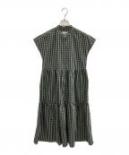 FREAK'S STORE×FOX FIREフリークスストア×フォックスファイヤー）の古着「フォックスファイヤー 別注 フィッシングポケット 半袖シャツワンピース」｜グリーン