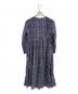 ne quittez pas (ヌキテパ) COTTON VOILE ZIGZAG GOWN ネイビー サイズ:Free：3000円