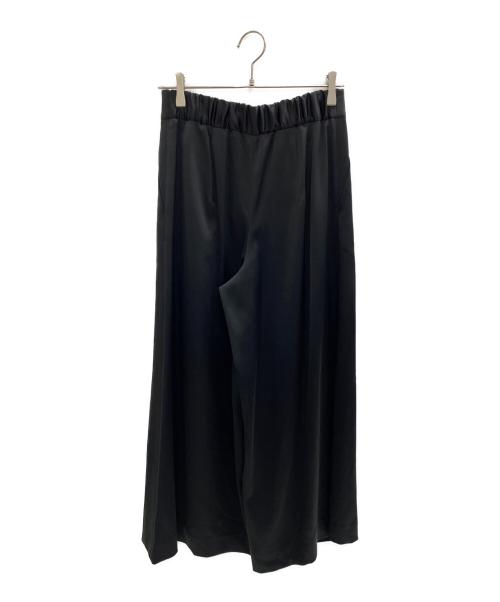 ADORE（アドーア）ADORE (アドーア) タックサテンワイドパンツ ブラック サイズ:38の古着・服飾アイテム