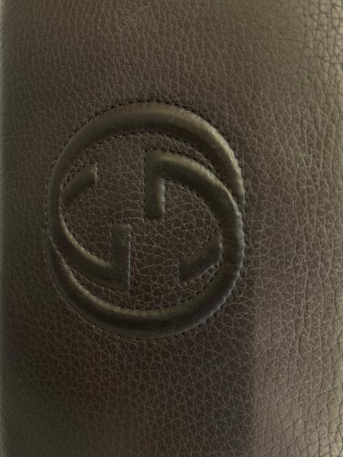 GUCCI（グッチ）GUCCI (グッチ) ソーホー インターロッキングG トラブルドキュメントケース ブラウンの古着・服飾アイテム