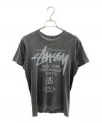 stussyステューシー）の古着「S/S BIG LOGO TEE」｜グレー
