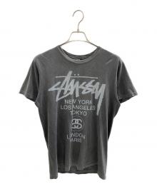 stussy（ステューシー）の古着「S/S BIG LOGO TEE」｜グレー