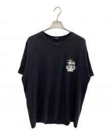 stussy（ステューシー）の古着「ONE WORLD ONE LOVE S/S TEE」｜ブラック