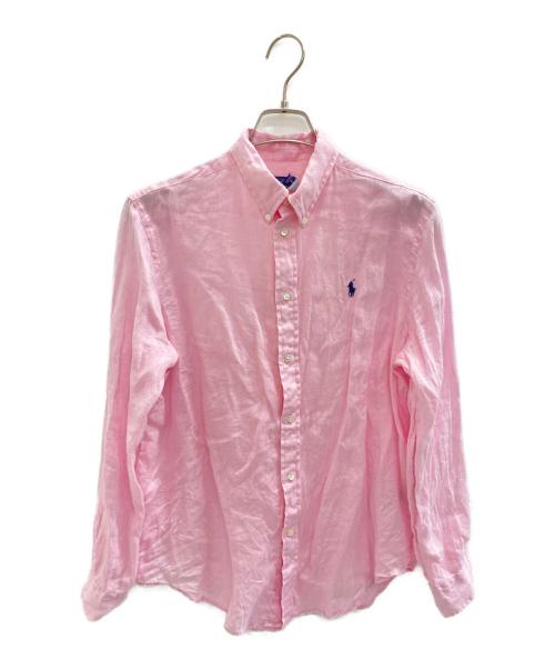 POLO RALPH LAUREN（ポロ・ラルフローレン）POLO RALPH LAUREN (ポロ・ラルフローレン) リネンシャツ ピンク サイズ:3の古着・服飾アイテム