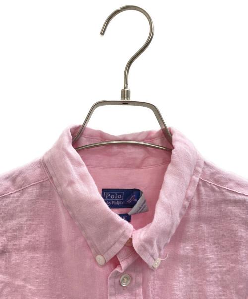 POLO RALPH LAUREN（ポロ・ラルフローレン）POLO RALPH LAUREN (ポロ・ラルフローレン) リネンシャツ ピンク サイズ:3の古着・服飾アイテム