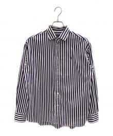 POLO RALPH LAUREN（ポロ・ラルフローレン）の古着「長袖シャツ」｜ホワイト×パープル