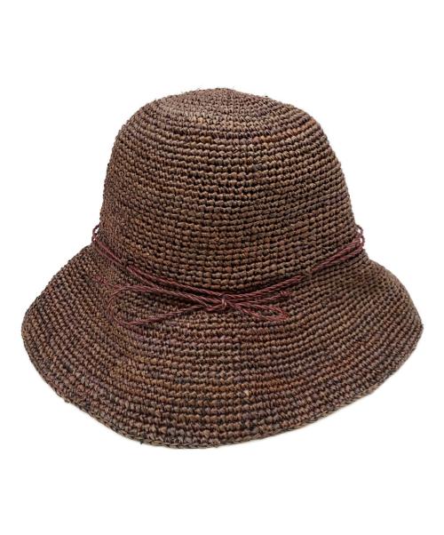 BORSALINO（ボルサリーノ）BORSALINO (ボルサリーノ) ラフィアハット ブラウン 未使用品の古着・服飾アイテム