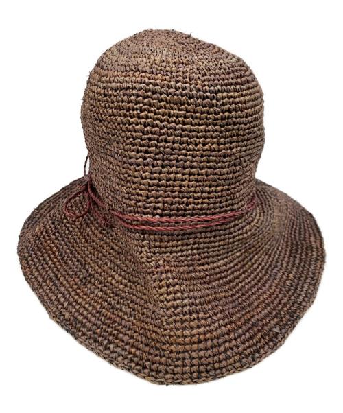 BORSALINO（ボルサリーノ）BORSALINO (ボルサリーノ) ラフィアハット ブラウン 未使用品の古着・服飾アイテム