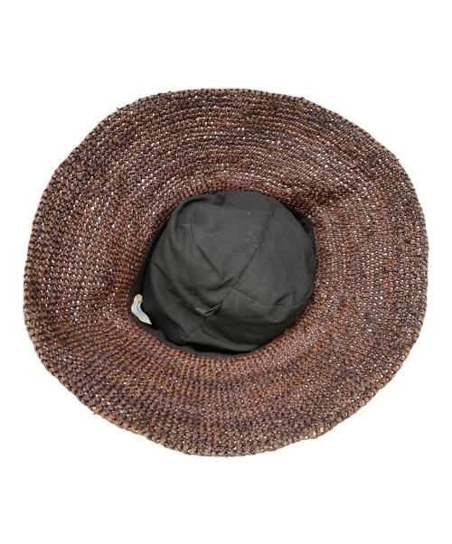 BORSALINO（ボルサリーノ）BORSALINO (ボルサリーノ) ラフィアハット ブラウン 未使用品の古着・服飾アイテム