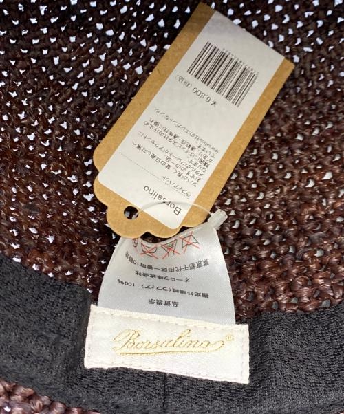 BORSALINO（ボルサリーノ）BORSALINO (ボルサリーノ) ラフィアハット ブラウン 未使用品の古着・服飾アイテム