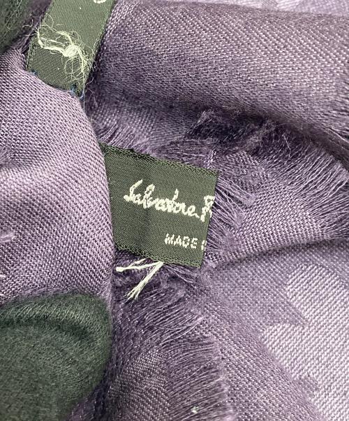 Salvatore Ferragamo（サルヴァトーレ フェラガモ）Salvatore Ferragamo (サルヴァトーレ フェラガモ) ストール パープルの古着・服飾アイテム