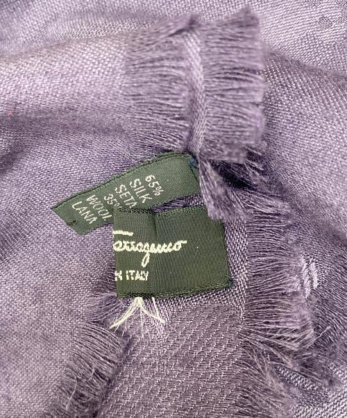 Salvatore Ferragamo（サルヴァトーレ フェラガモ）Salvatore Ferragamo (サルヴァトーレ フェラガモ) ストール パープルの古着・服飾アイテム