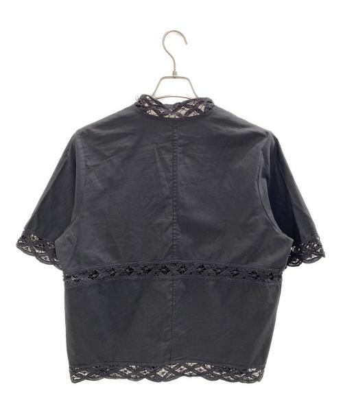 BEAUTY&YOUTH UNITED ARROWS（ビューティーアンドユースユナイテッドアローズ）BEAUTY&YOUTH UNITED ARROWS (ビューティーアンドユースユナイテッドアローズ) バテンレース ショートスリーブシャツ ブラック サイズ:Freeの古着・服飾アイテム