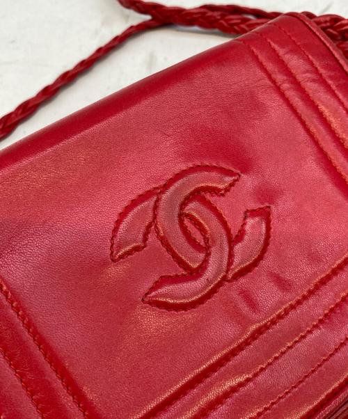 CHANEL（シャネル）CHANEL (シャネル) ショルダーバッグ レッドの古着・服飾アイテム