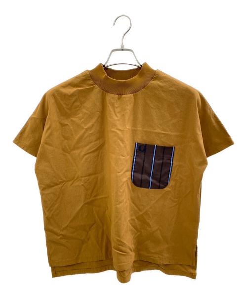 FRED PERRY（フレッドペリー）FRED PERRY (フレッドペリー) 半袖カットソー ブラウン サイズ:UK10の古着・服飾アイテム