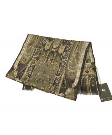 中古・古着通販】ETRO (エトロ) ストール ベージュ、グレー 未使用品