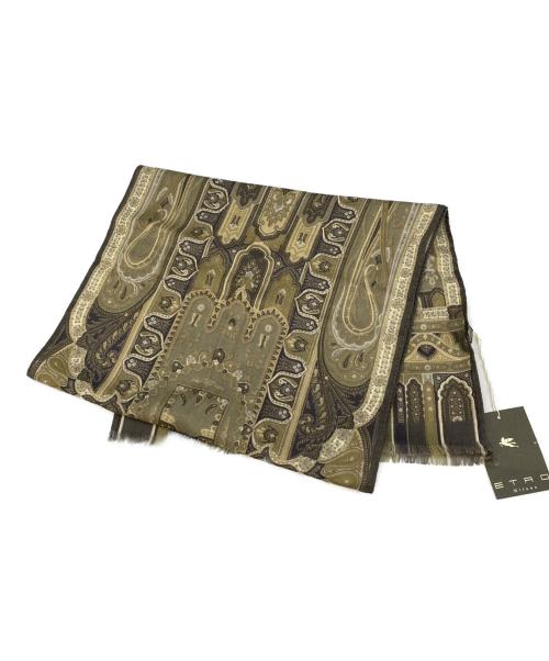 ETRO（エトロ）ETRO (エトロ) ストール ベージュ、グレー 未使用品の古着・服飾アイテム