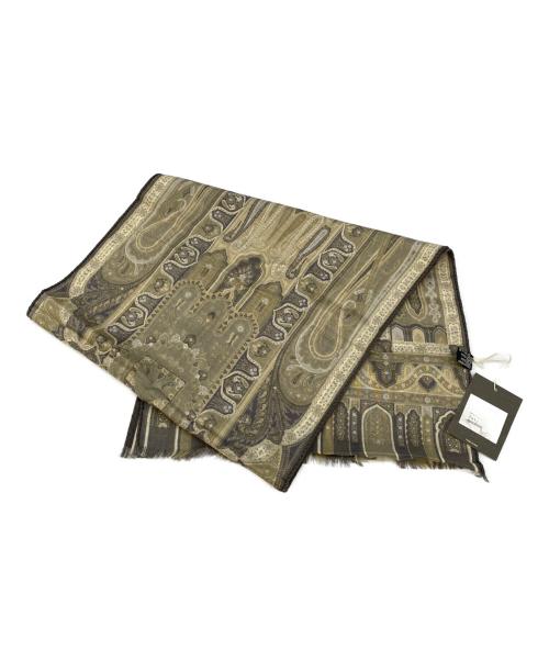ETRO（エトロ）ETRO (エトロ) ストール ベージュ、グレー 未使用品の古着・服飾アイテム