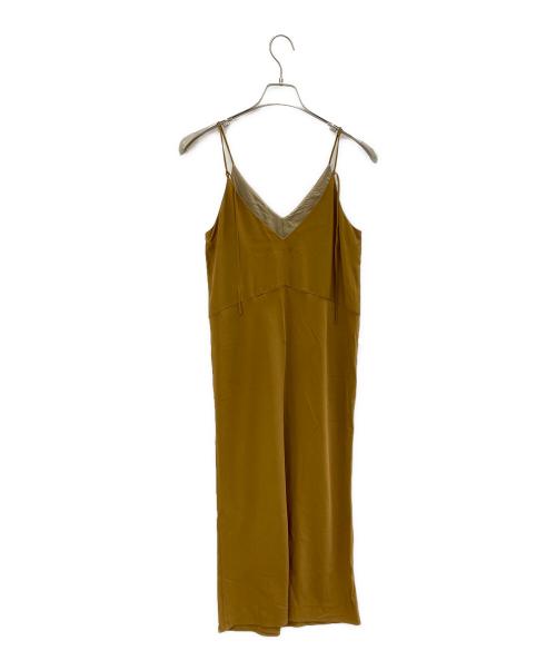 BACCA（バッカ）BACCA (バッカ) ビスコースレーヨンストレッチ キャミソールワンピース ブラウン サイズ:S (34)の古着・服飾アイテム