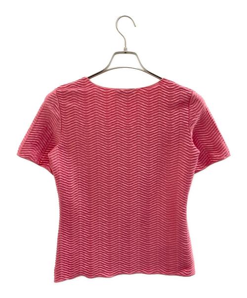 EMPORIO ARMANI（エンポリオアルマーニ）EMPORIO ARMANI (エンポリオアルマーニ) 半袖ブラウス ピンク サイズ:40の古着・服飾アイテム
