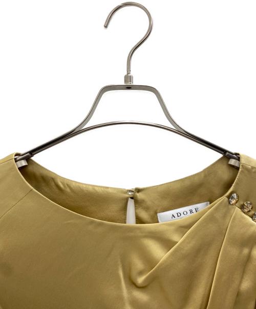 ADORE（アドーア）ADORE (アドーア) 半袖ブラウス ブラウン サイズ:38 Mの古着・服飾アイテム