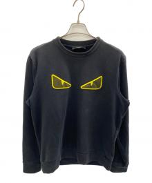 FENDI（フェンディ）の古着「Bug Mesh Eye Sweatshirt Black/Yellow」｜ブラック