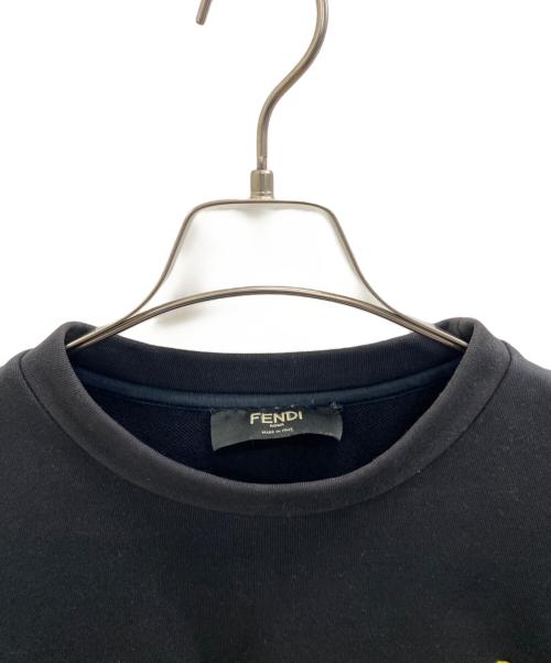 FENDI（フェンディ）FENDI (フェンディ) Bug Mesh Eye Sweatshirt Black/Yellow ブラック サイズ:Lの古着・服飾アイテム