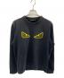 FENDI（フェンディ）の古着「Bug Mesh Eye Sweatshirt Black/Yellow」｜ブラック