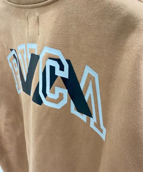 RVCA（ルーカ）RVCA (ルーカ) 撥水加工 クルースウェット ブラウン サイズ:Lの古着・服飾アイテム