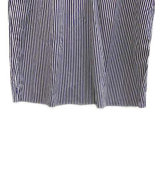LOEFF（ロエフ）LOEFF (ロエフ) カイト ストライプ シャツワンピース† ネイビー×ホワイトの古着・服飾アイテム