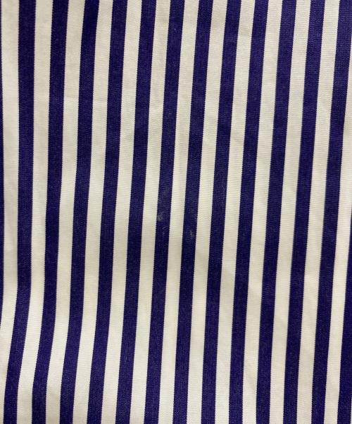 LOEFF（ロエフ）LOEFF (ロエフ) カイト ストライプ シャツワンピース† ネイビー×ホワイトの古着・服飾アイテム