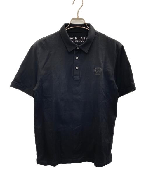 BLACK LABEL CRESTBRIDGE（ブラックレーベル クレストブリッジ）BLACK LABEL CRESTBRIDGE (ブラックレーベル クレストブリッジ) ポロシャツ ブラック サイズ:Lの古着・服飾アイテム