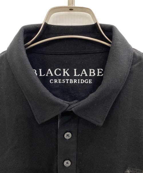 BLACK LABEL CRESTBRIDGE（ブラックレーベル クレストブリッジ）BLACK LABEL CRESTBRIDGE (ブラックレーベル クレストブリッジ) ポロシャツ ブラック サイズ:Lの古着・服飾アイテム
