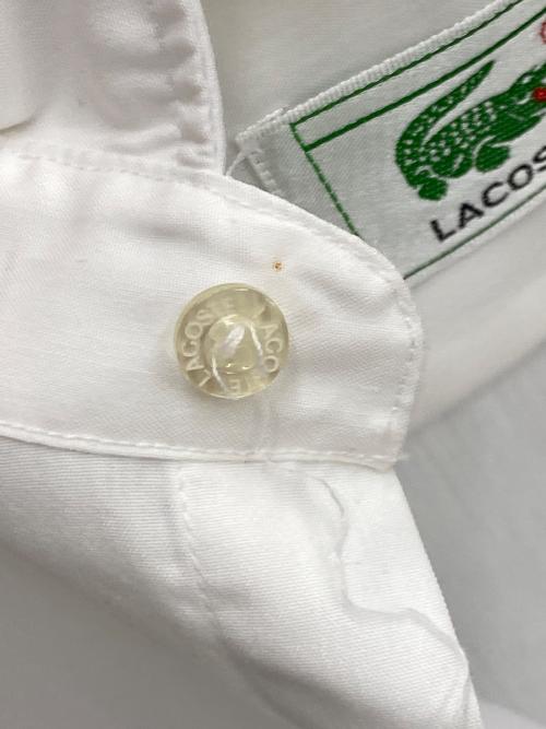 LACOSTE（ラコステ）LACOSTE (ラコステ) 長袖シャツ ホワイト サイズ:16の古着・服飾アイテム