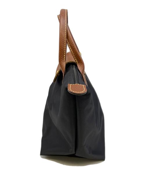 LONGCHAMP（ロンシャン）LONGCHAMP (ロンシャン) プリアージュ ブラック×ブラウンの古着・服飾アイテム