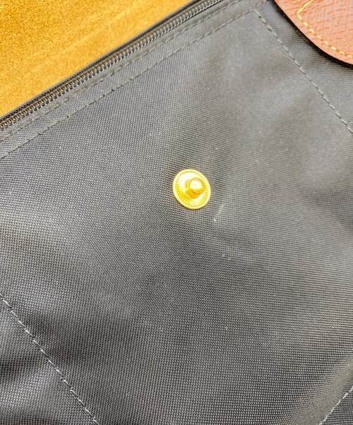 LONGCHAMP（ロンシャン）LONGCHAMP (ロンシャン) プリアージュ ブラック×ブラウンの古着・服飾アイテム