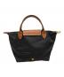 LONGCHAMP (ロンシャン) プリアージュ ブラック×ブラウン：6000円
