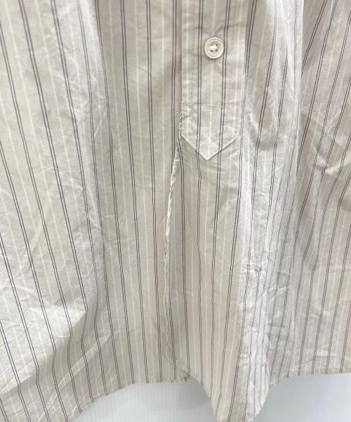 URBAN RESEARCH（アーバンリサーチ）URBAN RESEARCH (アーバンリサーチ) 24SS ストライプバンドカラーシャツ ベージュ サイズ:Freeの古着・服飾アイテム