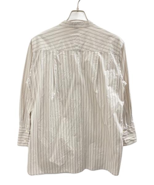 URBAN RESEARCH（アーバンリサーチ）URBAN RESEARCH (アーバンリサーチ) 24SS ストライプバンドカラーシャツ ベージュ サイズ:Freeの古着・服飾アイテム