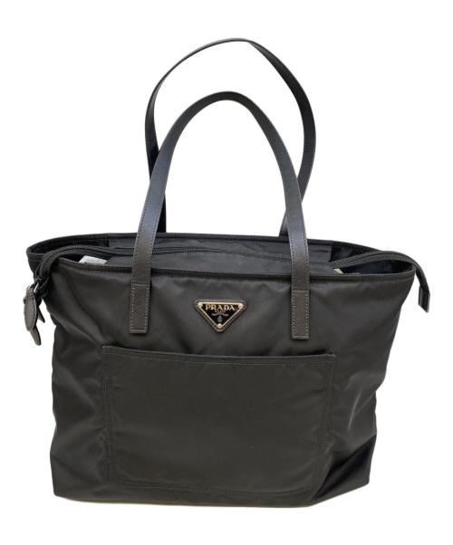 PRADA（プラダ）PRADA (プラダ) ナイロントートバッグ ブラックの古着・服飾アイテム