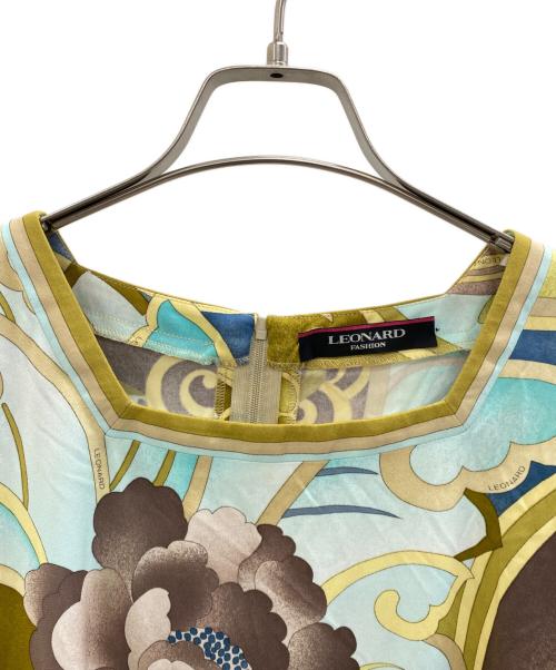 LEONARD FASHION（レオナールファッション）LEONARD FASHION (レオナールファッション) 半袖ブラウス マルチカラー サイズ:LLの古着・服飾アイテム