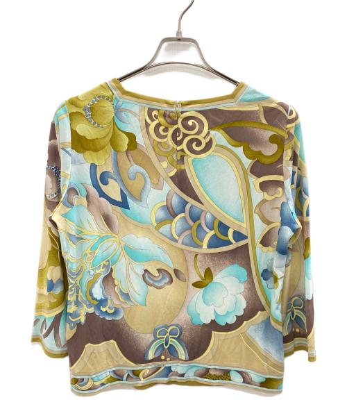 LEONARD FASHION（レオナールファッション）LEONARD FASHION (レオナールファッション) 半袖ブラウス マルチカラー サイズ:LLの古着・服飾アイテム