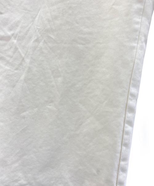 STUDIO NICHOLSON（スタジオ ニコルソン）STUDIO NICHOLSON (スタジオ ニコルソン) TOME PEACHED COTTON TWILL WIDE LEG SKATER PANTS アイボリー サイズ:Lの古着・服飾アイテム