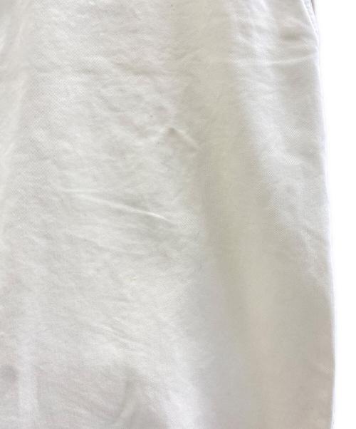 STUDIO NICHOLSON（スタジオ ニコルソン）STUDIO NICHOLSON (スタジオ ニコルソン) TOME PEACHED COTTON TWILL WIDE LEG SKATER PANTS アイボリー サイズ:Lの古着・服飾アイテム
