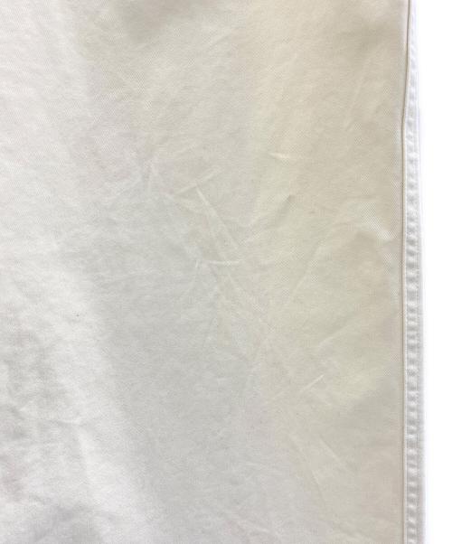 STUDIO NICHOLSON（スタジオ ニコルソン）STUDIO NICHOLSON (スタジオ ニコルソン) TOME PEACHED COTTON TWILL WIDE LEG SKATER PANTS アイボリー サイズ:Lの古着・服飾アイテム