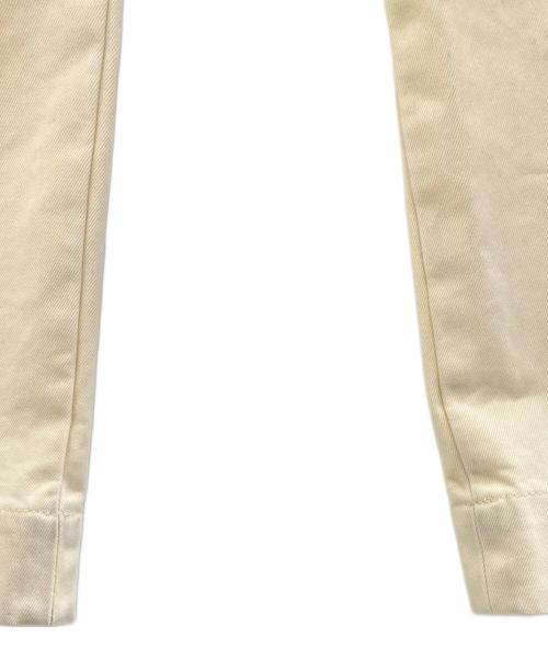 STUDIO NICHOLSON（スタジオ ニコルソン）STUDIO NICHOLSON (スタジオ ニコルソン) TOME PEACHED COTTON TWILL WIDE LEG SKATER PANTS アイボリー サイズ:Lの古着・服飾アイテム