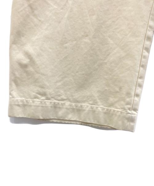 STUDIO NICHOLSON（スタジオ ニコルソン）STUDIO NICHOLSON (スタジオ ニコルソン) TOME PEACHED COTTON TWILL WIDE LEG SKATER PANTS アイボリー サイズ:Lの古着・服飾アイテム