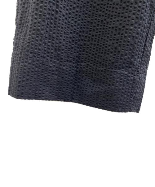 BLURHMS（ブラームス）BLURHMS (ブラームス) Searsucker Curve Front Slacks ネイビー サイズ:3の古着・服飾アイテム