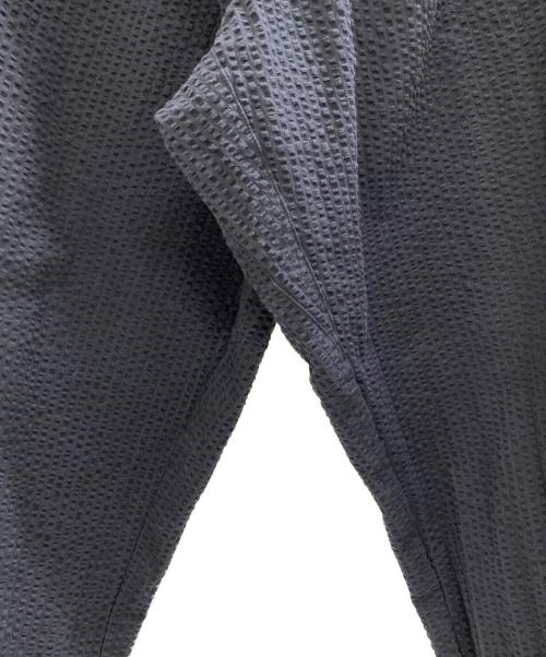 BLURHMS（ブラームス）BLURHMS (ブラームス) Searsucker Curve Front Slacks ネイビー サイズ:3の古着・服飾アイテム